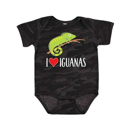 Inktastic I Love Iguanas Gift Gift Baby Boy or Baby Girl Bodysuit