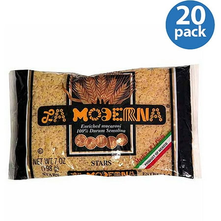 La Moderna Stars Pasta, 7 oz, (Pack of 20)