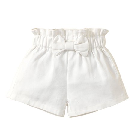 Kucnuzki 3 Months Baby Girl Summer Shorts 6 Months Elastic Solid Color Bowknot Cozy Casual Basic Shorts White
Kucnuzki 3 Months Baby Girl Summer Shorts 6 Months Elastic Solid Color Bowknot Cozy Casual Basic Shorts White