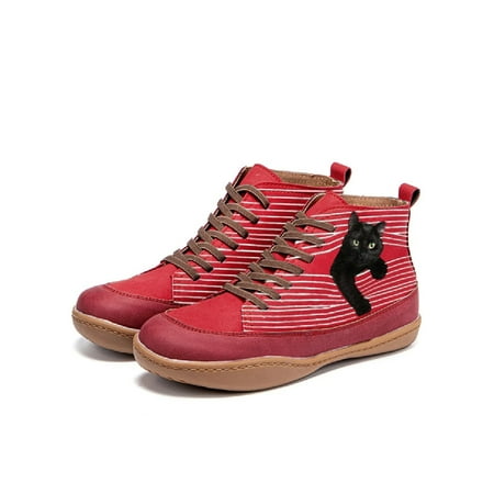 Gomelly Womens Short Boots Lace Up Bootie Comfort Ankle Boot Non-slip Winter Shoes Ladies Women Red 6
Gomelly Womens Short Boots Lace Up Bootie Comfort Ankle Boot Non-slip Winter Shoes Ladies Women Red 6