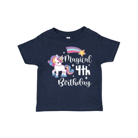 Inktastic Magical 4th Birthday Rainbow Unicorn with Star Gift Toddler Boy or Toddler Girl T-Shirt
Inktastic Magical 4th Birthday Rainbow Unicorn with Star Gift Toddler Boy or Toddler Girl T-Shirt