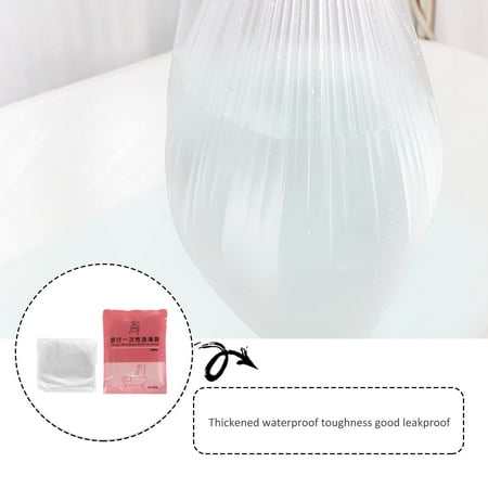 Simple Hotel Bathtub Cover 10pcs Simple Thickened Bathtub Covers Hotel Use Bathtub Bags Disposable Covers