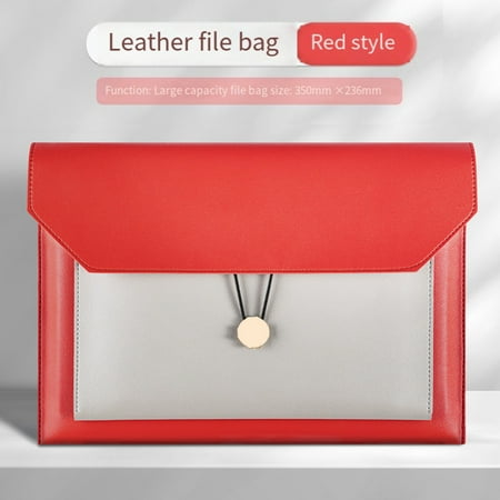 Clearance! WOCACHI Leather Business Document Bag Button Document Storage Bag Contract Document Bag Large Capacity Business Document Bag
Clearance! WOCACHI Leather Business Document Bag Button Document Storage Bag Contract Document Bag Large Capacity Business Document Bag