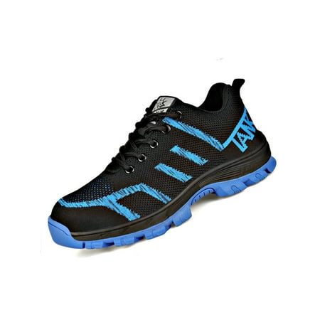 Fangasis Mens Safety Shoes Lace Up Work Breathable Sneakers Men Protection Boot Hiking Comfort Steel Toe Working Boots Blue 9.5
Fangasis Mens Safety Shoes Lace Up Work Breathable Sneakers Men Protection Boot Hiking Comfort Steel Toe Working Boots Blue 9.5