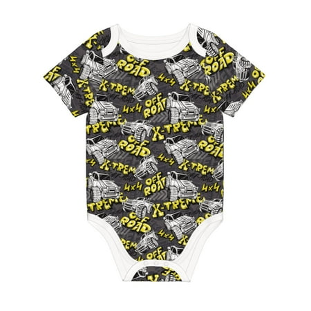 Matuu White Retro Off-Road Vehicle for Baby Short-Sleeve Bodysuit Soft Cotton Comfortable and Breathable Perfect for Newborns and Infants
Matuu White Retro Off-Road Vehicle for Baby Short-Sleeve Bodysuit Soft Cotton Comfortable and Breathable Perfect for Newborns and Infants