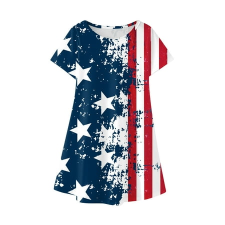 ZCFZJW July 4th Toddler Kids Baby Girls Independence Day Dress Fashion Cute Short Sleeve Star Striped Pattern American Flag Print Beach Sun Dress #03-Blue 7Years
ZCFZJW July 4th Toddler Kids Baby Girls Independence Day Dress Fashion Cute Short Sleeve Star Striped Pattern American Flag Print Beach Sun Dress #03-Blue 7Years