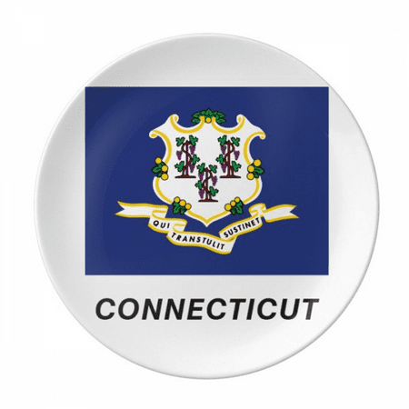 Contour American State Flag Connecticut Plate Decorative Porcelain Salver Tableware Dinner Dish
Contour American State Flag Connecticut Plate Decorative Porcelain Salver Tableware Dinner Dish