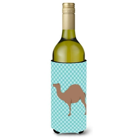 F1 Hybrid Camel Blue Check Wine Bottle Beverge Insulator Hugger
