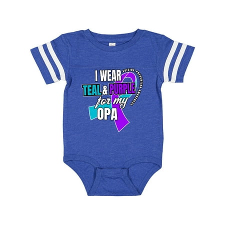 Inktastic Suicide Prevention I Wear Teal and Purple for My Opa Gift Baby Boy or Baby Girl Bodysuit
Inktastic Suicide Prevention I Wear Teal and Purple for My Opa Gift Baby Boy or Baby Girl Bodysuit