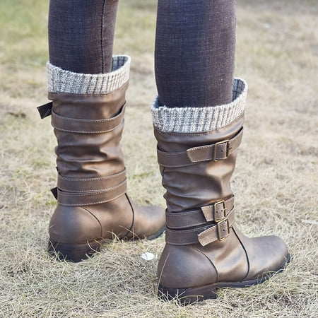 Cathalem Women s Workout Pants Mid Calf Buckle Toe Heels Retro Color Strap Shoes Solid Womens Wide Calf over The Knee Boots Grey 8.5
Cathalem Women s Workout Pants Mid Calf Buckle Toe Heels Retro Color Strap Shoes Solid Womens Wide Calf over The Knee Boots Grey 8.5