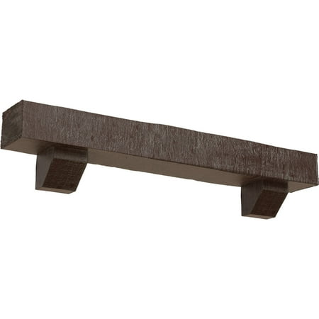 Ekena Millwork 6 H x 8 D x 48 W Rough Cedar Faux Wood Fireplace Mantel Kit w/ Ashford Corbels Aged Pecan
Ekena Millwork 6 H x 8 D x 48 W Rough Cedar Faux Wood Fireplace Mantel Kit w/ Ashford Corbels Aged Pecan