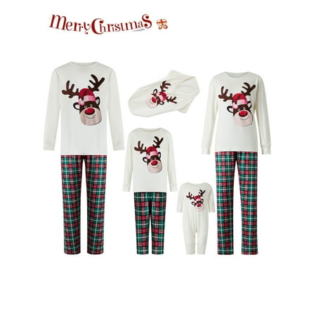 Pudcoco Family Matching Pajamas Adult Kids Christmas Elk Print Long Sleeve Tops and Stretch Casual Plaid Pants Sleepwear
Pudcoco Family Matching Pajamas Adult Kids Christmas Elk Print Long Sleeve Tops and Stretch Casual Plaid Pants Sleepwear