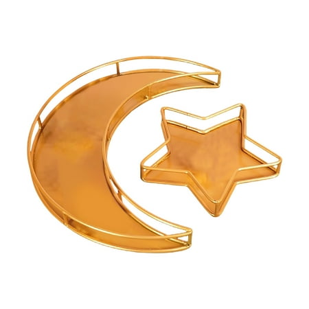 Geruite Ramadan Kareem Iron Tray - Moon Star Serving Tray Eid Mubarak Party Serving Trays Tableware Tray Islam Muslim Party Golden Dessert Tray Table Decor for Parties Weddings
Geruite Ramadan Kareem Iron Tray - Moon Star Serving Tray Eid Mubarak Party Serving Trays Tableware Tray Islam Muslim Party Golden Dessert Tray Table Decor for Parties Weddings