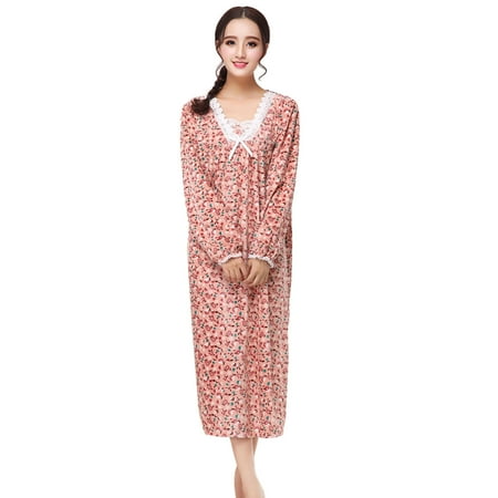 YUUZONE Womens Autumn Puff Long Sleeve Nightgown Vintage Floral Printed Lace Splicing V-Neck Bow Nightdress Plus Size Loose Pajamas Lounge Sleepshirt
YUUZONE Womens Autumn Puff Long Sleeve Nightgown Vintage Floral Printed Lace Splicing V-Neck Bow Nightdress Plus Size Loose Pajamas Lounge Sleepshirt
