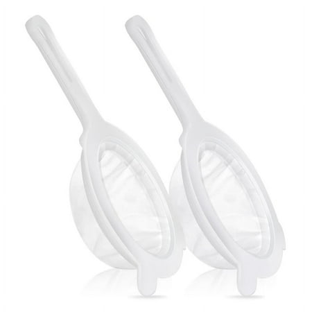 2 Pcs Juice Strainer Plastic Nylon Food Strainer Yogurt Mesh Strainer with Handle for Kitchen Juicing 120/200 Mesh
2 Pcs Juice Strainer Plastic Nylon Food Strainer Yogurt Mesh Strainer with Handle for Kitchen Juicing 120/200 Mesh