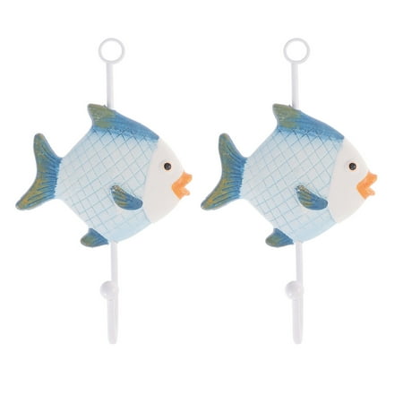 2pcs Hook Mediterranean Style Hook Coat Iron Hook Hat Iron Hook Creative Iron Hook