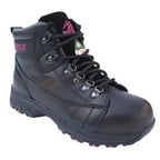 Size 11 Work Boots, Women's, Black, Aluminum Toe, EE, Moxie Trades