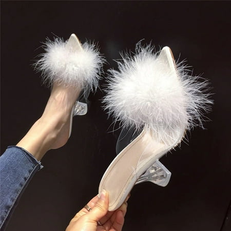 Sunhillsgrace Women s High Heels Ladies Shoes Fashion Plush Sandals Pointed Breathable Transparent Glass High Heel Sandals
Sunhillsgrace Women s High Heels Ladies Shoes Fashion Plush Sandals Pointed Breathable Transparent Glass High Heel Sandals