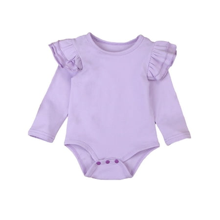 Newborn Toddler Infant Baby Girl Basic Ruffle Long Sleeve Cotton Romper Bodysuit Tops Clothes
Newborn Toddler Infant Baby Girl Basic Ruffle Long Sleeve Cotton Romper Bodysuit Tops Clothes