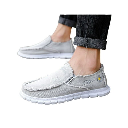SIMANLAN Men Walking Shoes Comfort Loafers Canvas Flats Mens Breathable Sneakers Slip On Casual Shoe Small Daisy Gray 7.5
SIMANLAN Men Walking Shoes Comfort Loafers Canvas Flats Mens Breathable Sneakers Slip On Casual Shoe Small Daisy Gray 7.5