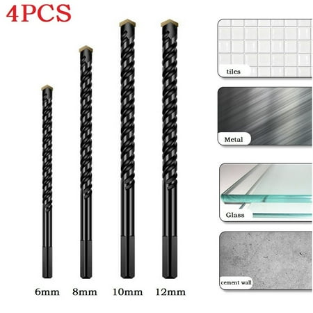 Ruibeauty 4Pcs 6/8/10/12Mm Multifunction Triangle Drill Bit Ceramic Wall Glass Hole Cutter
Ruibeauty 4Pcs 6/8/10/12Mm Multifunction Triangle Drill Bit Ceramic Wall Glass Hole Cutter