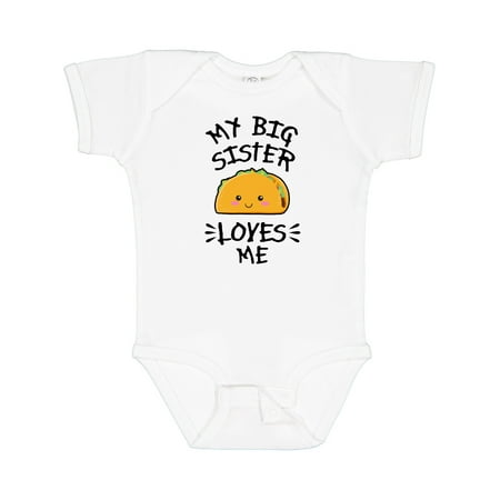 Inktastic My Big Sister Loves Me with Taco Illustration Gift Baby Boy or Baby Girl Bodysuit
Inktastic My Big Sister Loves Me with Taco Illustration Gift Baby Boy or Baby Girl Bodysuit