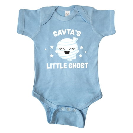 Inktastic Cute Savta s Little Ghost with Stars Gift Baby Girl Bodysuit