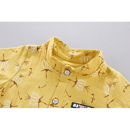 nsendm Outfits Baby Cartoon Toddler Boys Kids Tops Shirt Set Floral Gentleman Shorts Boys Outfits&Set Baby Boy Suit Short Childrenscostume Yellow 18-24 Months
nsendm Outfits Baby Cartoon Toddler Boys Kids Tops Shirt Set Floral Gentleman Shorts Boys Outfits&Set Baby Boy Suit Short Childrenscostume Yellow 18-24 Months