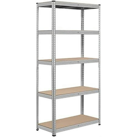 5-Tier Utility Shelves Metal Storage Shelves Garage Shelving Unit Adjustable Garage Storage Shelves Storage Racks Heavy Duty Shed Shelving- Silver 35.5 x 16 x 71 Inch
5-Tier Utility Shelves Metal Storage Shelves Garage Shelving Unit Adjustable Garage Storage Shelves Storage Racks Heavy Duty Shed Shelving- Silver 35.5 x 16 x 71 Inch