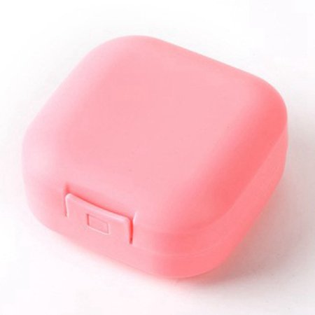 AkoaDa Plastic Oval Soap Box Dish Holder Travel Bathroom Toilet Caravan Portable New