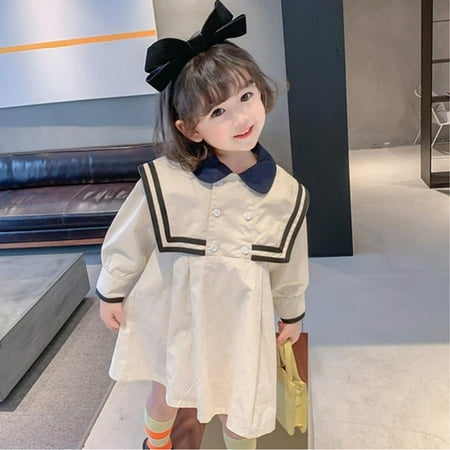 Autumn Girl s Long Sleeve Korean Style Navy Dress Kids Korean Design Navy Collar Western Windbreaker Cotton Dress
Autumn Girl s Long Sleeve Korean Style Navy Dress Kids Korean Design Navy Collar Western Windbreaker Cotton Dress
