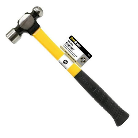 Pro-Grade 15624 24 oz Ball Pein Hammer with Fiberglass Handle