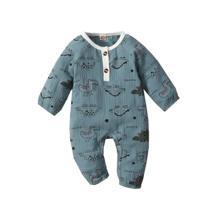 Fanvereka Baby Boys Dinosaur Print Long Sleeve Round Collar Jumpsuit Spring Autumn
Fanvereka Baby Boys Dinosaur Print Long Sleeve Round Collar Jumpsuit Spring Autumn