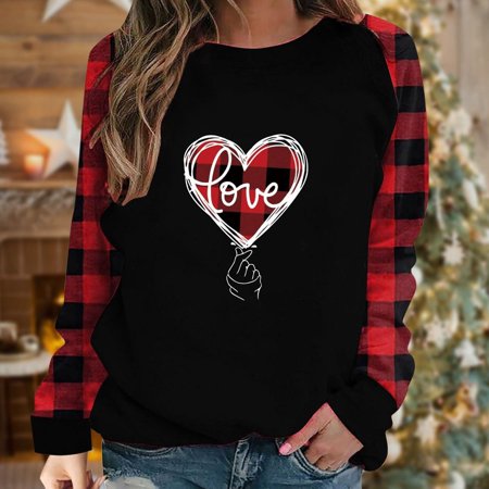 Hvyesh Oversized Sweatshirt For Women Womens Valentine s Day Love Heart Print O Neck Sweatshirt Casual Long Sleeve Round Neck Loose Fit Pullover Tops Black shirts for women XXL
Hvyesh Oversized Sweatshirt For Women Womens Valentine s Day Love Heart Print O Neck Sweatshirt Casual Long Sleeve Round Neck Loose Fit Pullover Tops Black shirts for women XXL