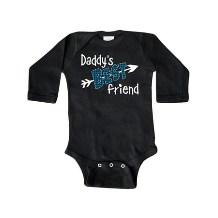 Inktastic Daddy s Best Friend- Arrow and Plaid Letters Gift Baby Boy or Baby Girl Long Sleeve Bodysuit