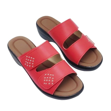 Stamzod Womens Sandals Summer Fashion Casual Comfortable Slippers Solid Color Platform Wedge Shoes Clearance
Stamzod Womens Sandals Summer Fashion Casual Comfortable Slippers Solid Color Platform Wedge Shoes Clearance