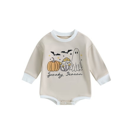 Lamuusaa Halloween Baby Girls Clothes Casual Print Long Sleeve Jumpsuits Sweatshirt Romper for Newborn Infant Toddler
Lamuusaa Halloween Baby Girls Clothes Casual Print Long Sleeve Jumpsuits Sweatshirt Romper for Newborn Infant Toddler