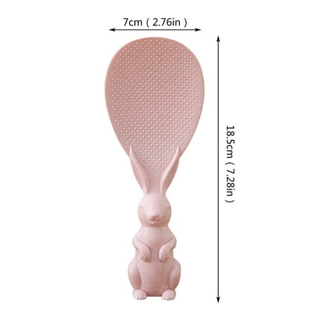 2PC Kitchen Cute And Creative Rabbit Can Be Vertical Non Stick Rice Spoon Shovel Straw Plastic Kitchenware Tableware
2PC Kitchen Cute And Creative Rabbit Can Be Vertical Non Stick Rice Spoon Shovel Straw Plastic Kitchenware Tableware