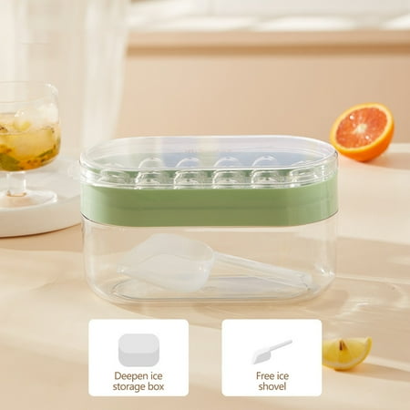 amlbb 2023 New Ice-cream Maker Ice-cream Molding Ice Box Small Household Refrigerator Easy-release Ice-cream Molding with Cover Ice Lattice on Clearance