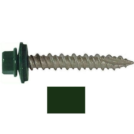 Hillman Fasteners 250492 LB 10 x 1 in. Metal to Wood Self-Drilling Roofing Screws Evergreen
Hillman Fasteners 250492 LB 10 x 1 in. Metal to Wood Self-Drilling Roofing Screws Evergreen