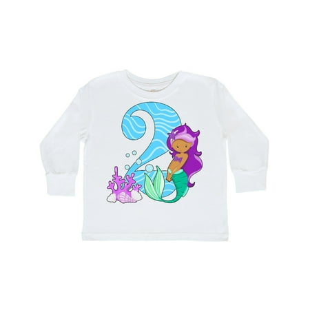 Inktastic Second Birthday Mermaid Gift Toddler Toddler Girl Long Sleeve T-Shirt
Inktastic Second Birthday Mermaid Gift Toddler Toddler Girl Long Sleeve T-Shirt