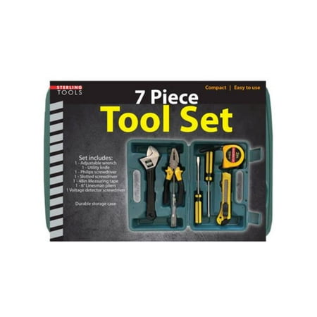 Kole Imports KL895-2 Tool Set in Box - Pack of 2 - 7 Piece