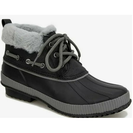 JSport by Jambu Womens Mary Ankle High Duck Shoe Adult Black 10 M US
