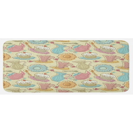 Tea Party Kitchen Mat Old Fashioned Hand Drawing Style Creamy Cupcakes Mugs Coffee Drinks Hearts Plush Decorative Kitchen Mat with Non Slip Backing 47 X 19 Multicolor by Ambesonne
Tea Party Kitchen Mat Old Fashioned Hand Drawing Style Creamy Cupcakes Mugs Coffee Drinks Hearts Plush Decorative Kitchen Mat with Non Slip Backing 47 X 19 Multicolor by Ambesonne