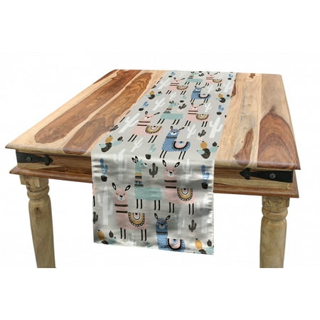 Doodle Table Runner Llama Guanaco South American Animals Childish Hand Drawn Style Cartoon Art Print Dining Room Kitchen Rectangular Runner 3 Sizes by Ambesonne
Doodle Table Runner Llama Guanaco South American Animals Childish Hand Drawn Style Cartoon Art Print Dining Room Kitchen Rectangular Runner 3 Sizes by Ambesonne