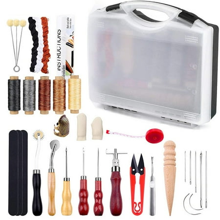 Leather Craft Tools Kit Set|Hand Stitching|Sewing|Punch|Carving Work