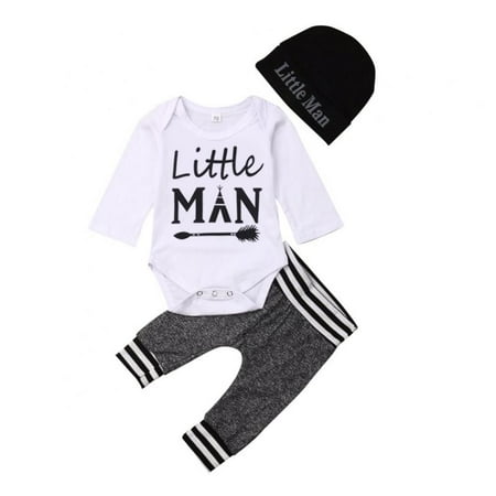 Maxcozy Newborn Baby Boy Clothes New to The Crew Letter Print Romper+Pants+Hat 3PCS Outfit 0-18 Months
Maxcozy Newborn Baby Boy Clothes New to The Crew Letter Print Romper+Pants+Hat 3PCS Outfit 0-18 Months