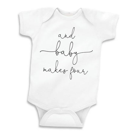 Bump and Beyond Designs Baby Announcement Gift for Family of Four (0-3 Months White)
Bump and Beyond Designs Baby Announcement Gift for Family of Four (0-3 Months White)