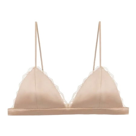 Women Silk Satin Triangle Bralette Soft Cup Wireless Bra Smooth And Comfortable Wire Bra Top (with Chest Pad)
Women Silk Satin Triangle Bralette Soft Cup Wireless Bra Smooth And Comfortable Wire Bra Top (with Chest Pad)
