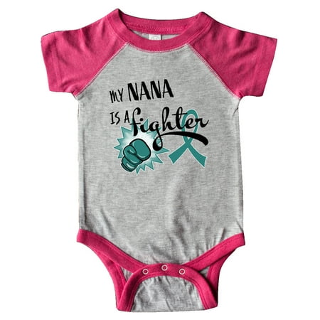 Inktastic Ovarian Cancer Awareness My Nana is a Fighter Gift Baby Boy or Baby Girl Bodysuit
Inktastic Ovarian Cancer Awareness My Nana is a Fighter Gift Baby Boy or Baby Girl Bodysuit